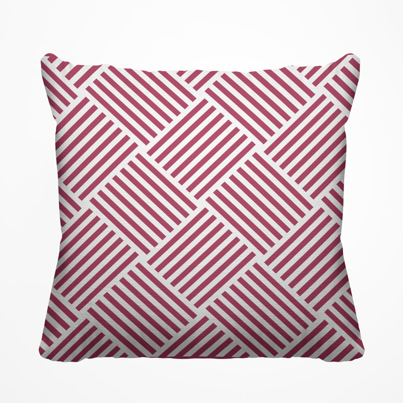 Housse et insert de coussin extérieur Langley, H 17 po x l 17 po, Magenta