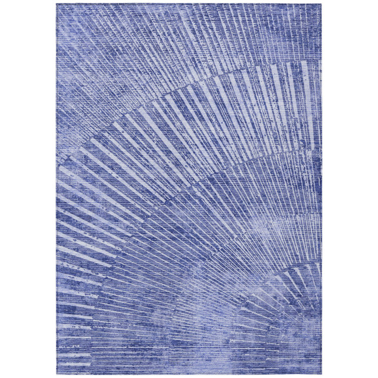 Nikkie Washable Abstract Indoor / Outdoor Rug