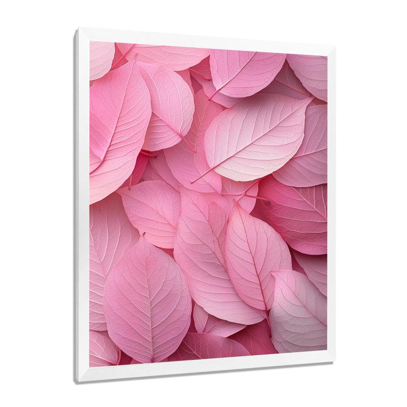 Kailey - Salon d'art mural floral, H 20 po x l 12 po, Reproduction encadrée d'une seule photo, Blanc