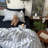 Vintage 3-Piece Washed Cotton Duvet Cover Set With Pillow Shams-116311236-120141443