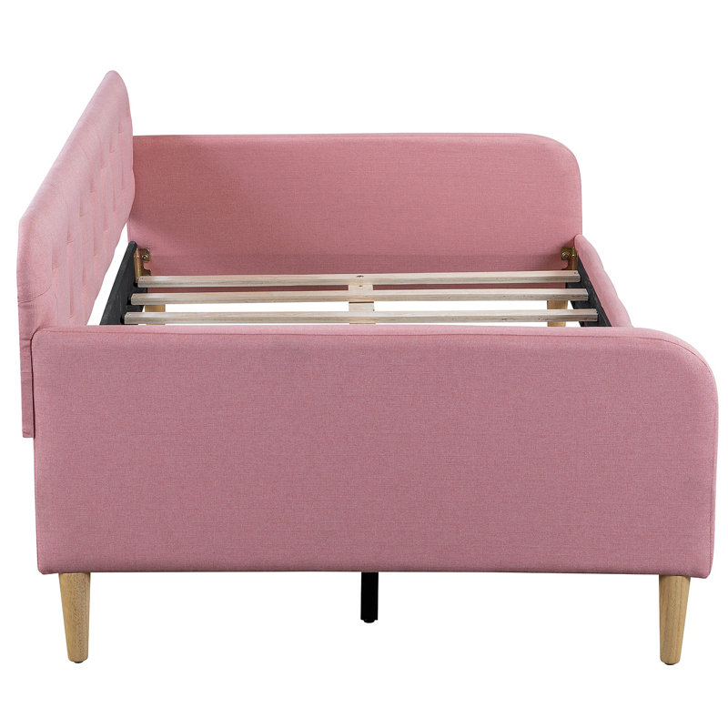 Lit de jour Jeroma, Lit simple, Rose