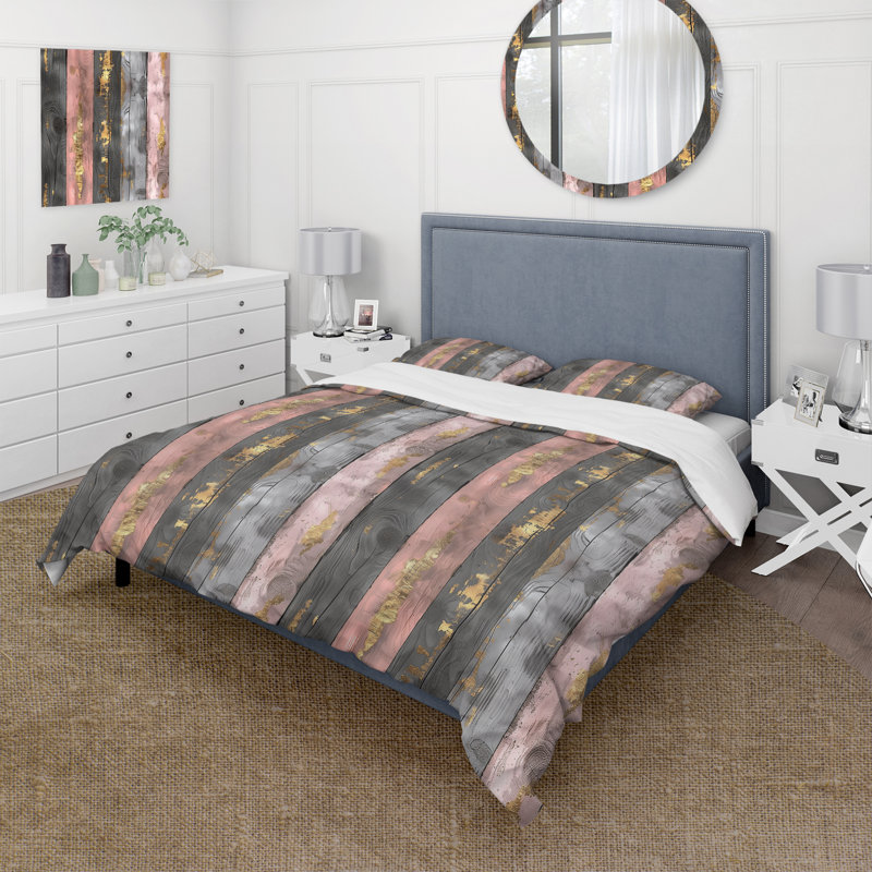 Ensemble de housse de couette Country Blush, Housse de couette très grand + 2 taies décorativ