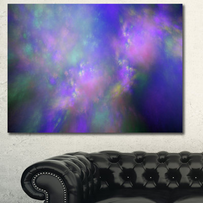 « perfect purple starry sky », impression sur toile tendue
