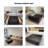Black Manufactured Wood Square Coffee Table-992644111