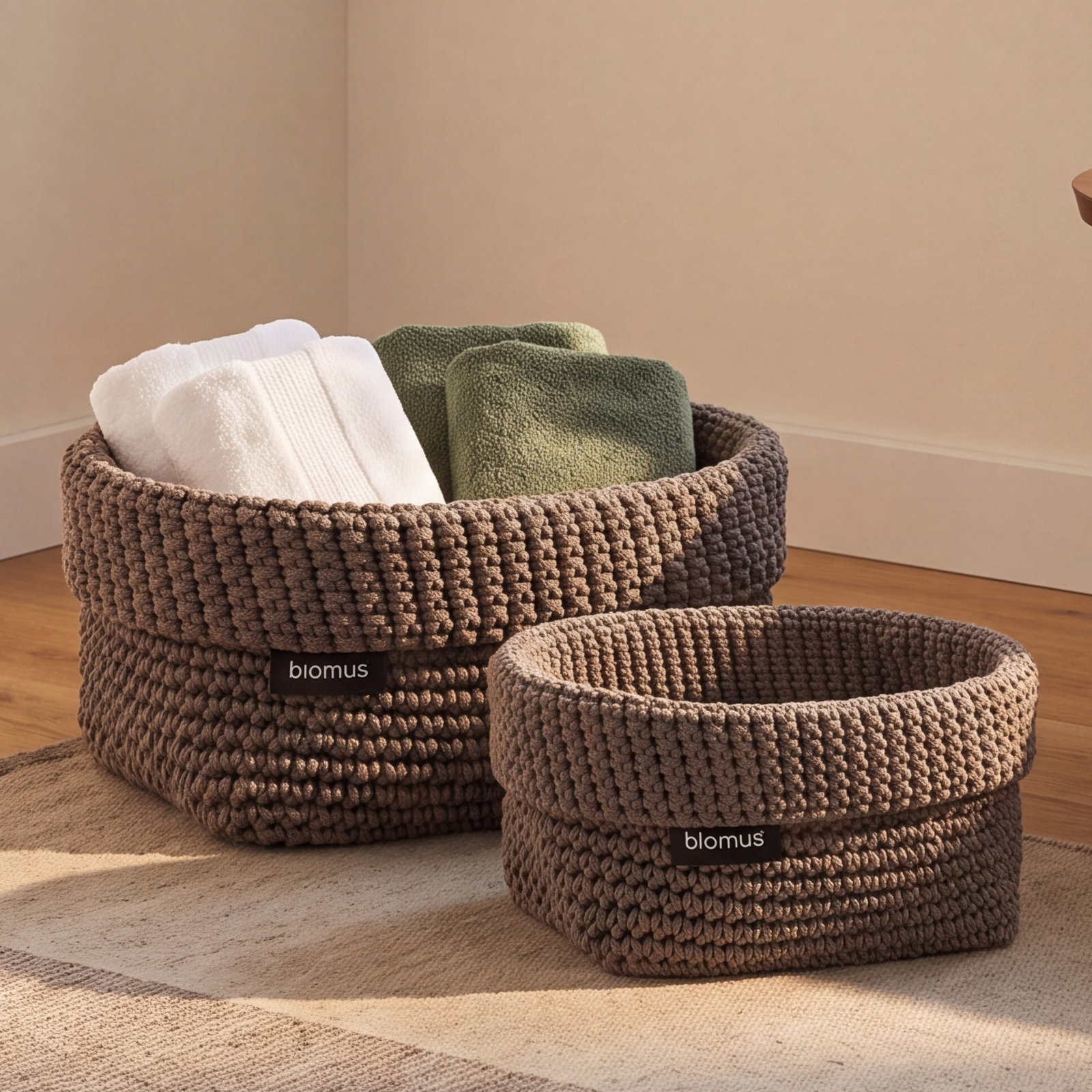 TELA 2 Piece Fabric Basket Set, Fungi