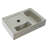 23.25"X16.5" Wall-Mounted Rectangular Ceramic Bathroom Sink With Black Towel Bar & Faucet Hole