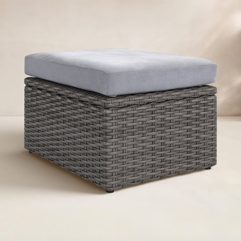 Repose-pieds d'extérieur avec coussin Toya Genesis