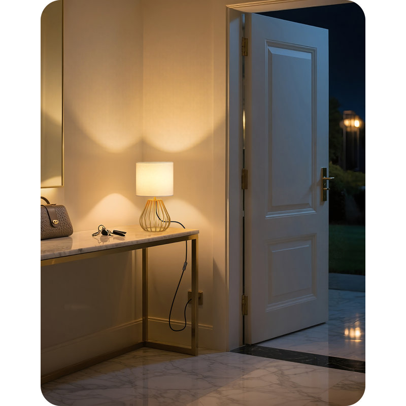Lampe de table 12,6 po Boho , Doré