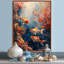 Orange, poisson koi, corail, magie marine - art mural Coralwall-106110699-134423537