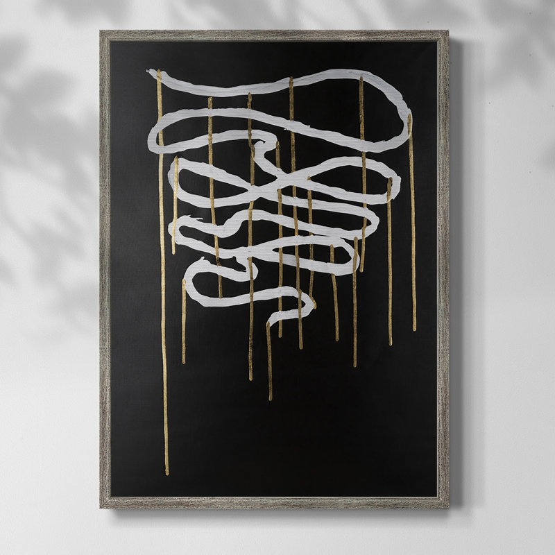 «Weeping Ribbon II», reproduction encadrée - bois massif, H 11 po x l 9 po