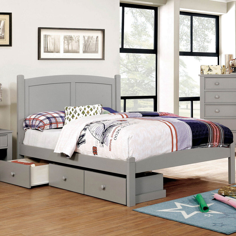 Wapakoneta 3 Drawer Storage Drawer, Gray