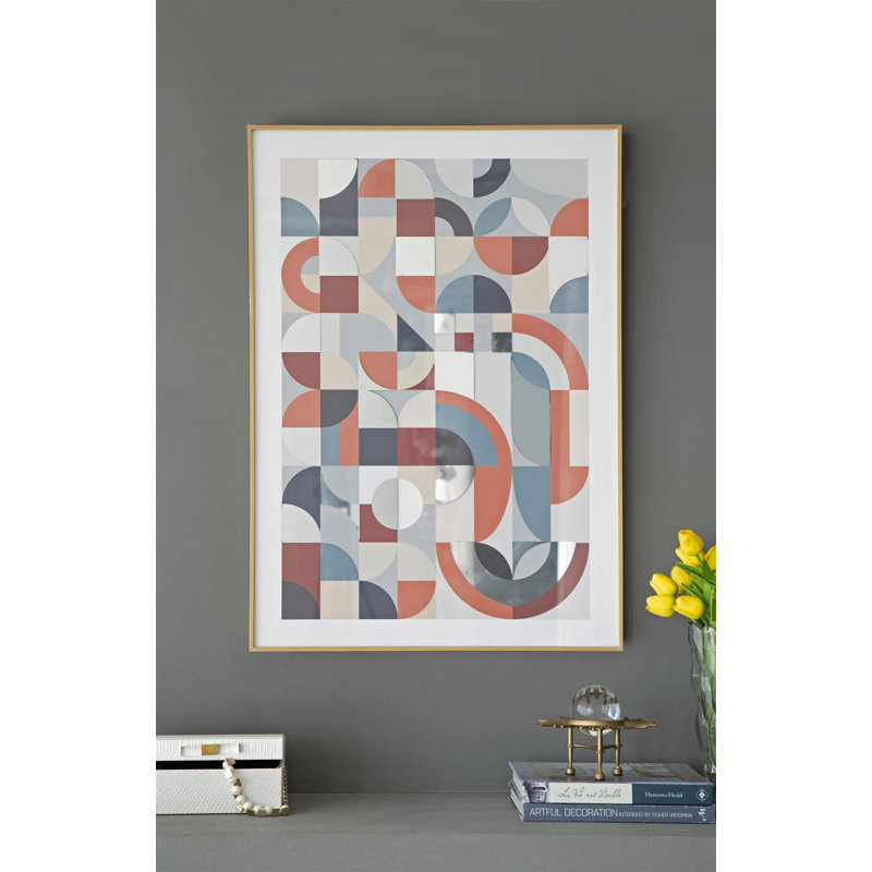 23.8X33.6X1.6" Framed Mirror Art