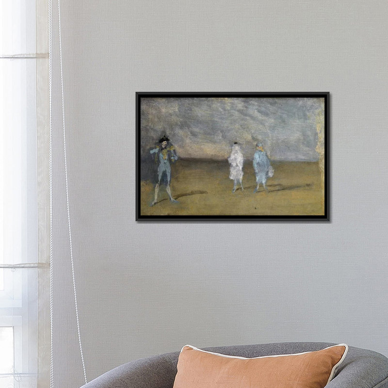 Harmony In Blue The Duet, Black, 45.72 cm H x 66.04cm W x 4.445cm D