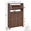 Armoire de rangement pour chaussures 24 paires avec 3 tiroirs rabattables et tablettes réglables-1581604303