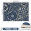 Non-Slip Office Chair Mat 120x90cm, Printed Floor Protector for Hard Floors, Easy to Clean