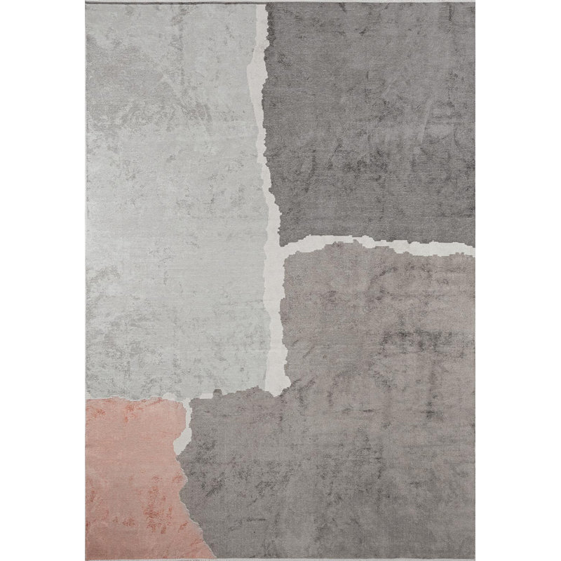 Bloc de couleur moderne abstrait, Rectangle 7 pi 10 po x 9 pi 10 po