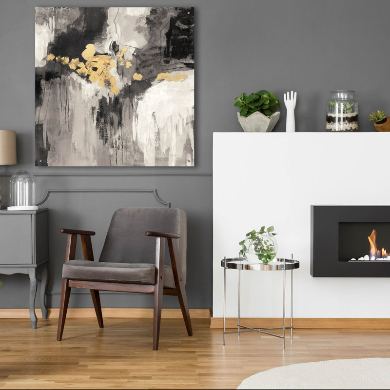 «Sparkle Abstract 3 Bwg» par Silvia Vassileva, art mural en verre acrylique, H 36 po x l 36 po x P 0,2 po