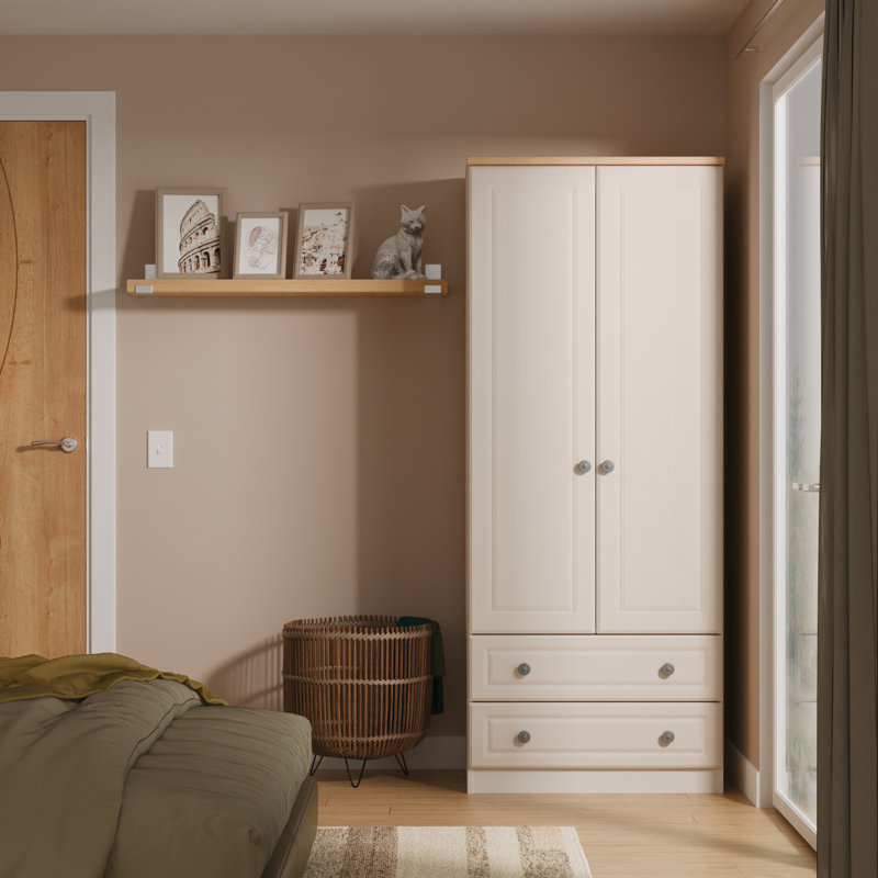Arin Manufactured Wood Wardrobe, Kashmir Ask/Oak