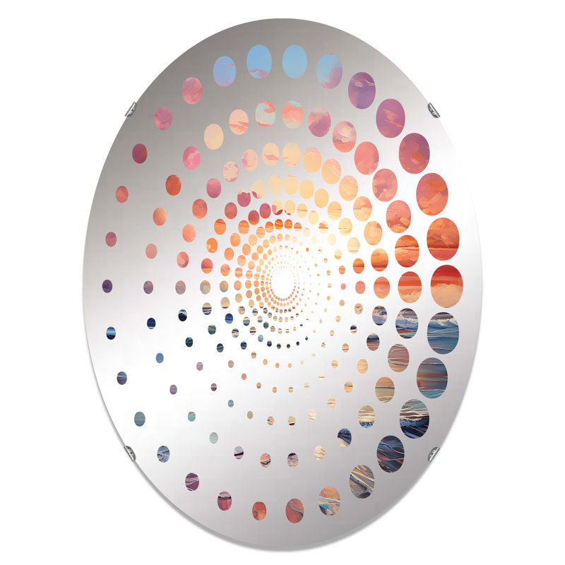 Miroir mural oval, 29,5 po x 19,6 po
