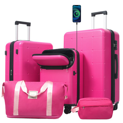 Hardside Luggage Set with USB Port & TSA Lock