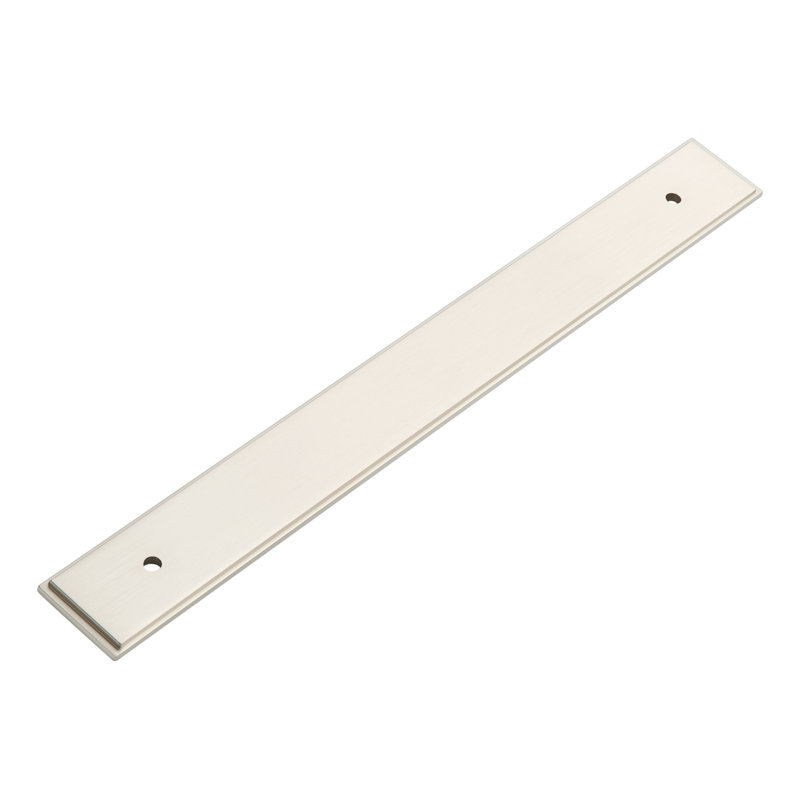 Contre-plaque d'armoire traditionnelle 6 5/16 po, Nickel satiné