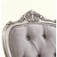 Ensemble de 2 chaises d'appoint Ariadne en velours et finition platine antique