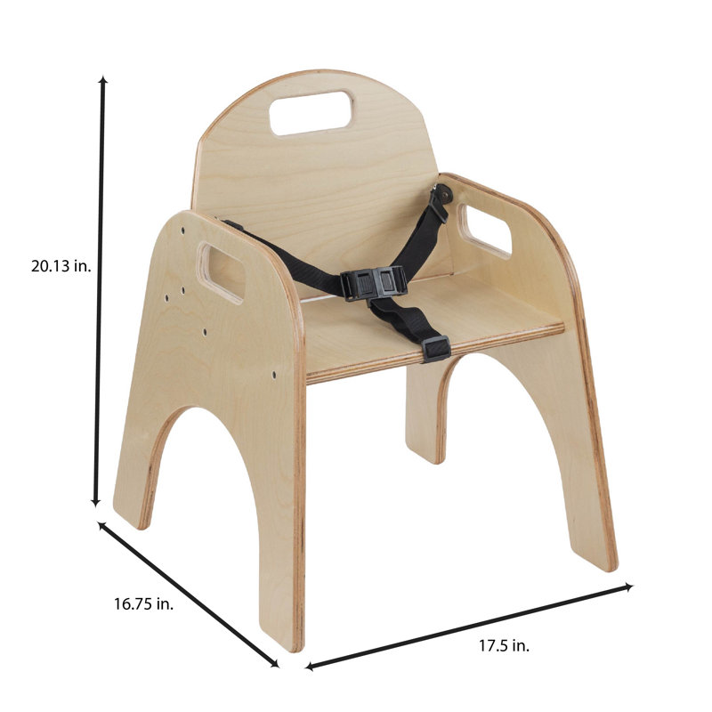 Woodie Chair Carton, Includes Belt Strap, 11", Baltic Birch Wood