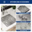19" L x 20" W Bar Sink Undermount Single Bowl 16 Guage Stainless Steel Bar Kitchen Sink