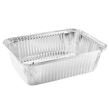 Small Broiler Disposable Aluminum Baking Pan 9 x 6 x 1.33 (Set of 10) (Set of 10) Nicole Fantini