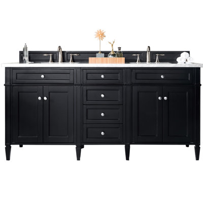 Dussault 72'' W Double Bathroom Vanity Base