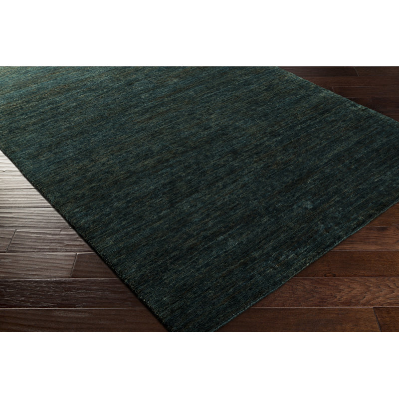 Crusoe Jute / Sisal Area Rug in Blue, Rectangle 8' x 10'