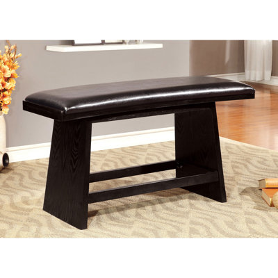 Faux Leather Upholstered Bench
