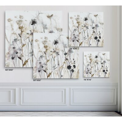 Lark Manor Wildflower Mist I Framed On Canvas Painting & Reviews | Wayfair