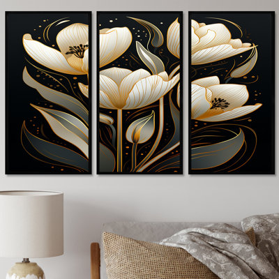Gosnold - Ensemble d'art mural tulipes