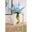 Vase en verre D6.5x12.5 ", vert