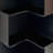 Corner Bookcase with 5 Shelves and LED Lights