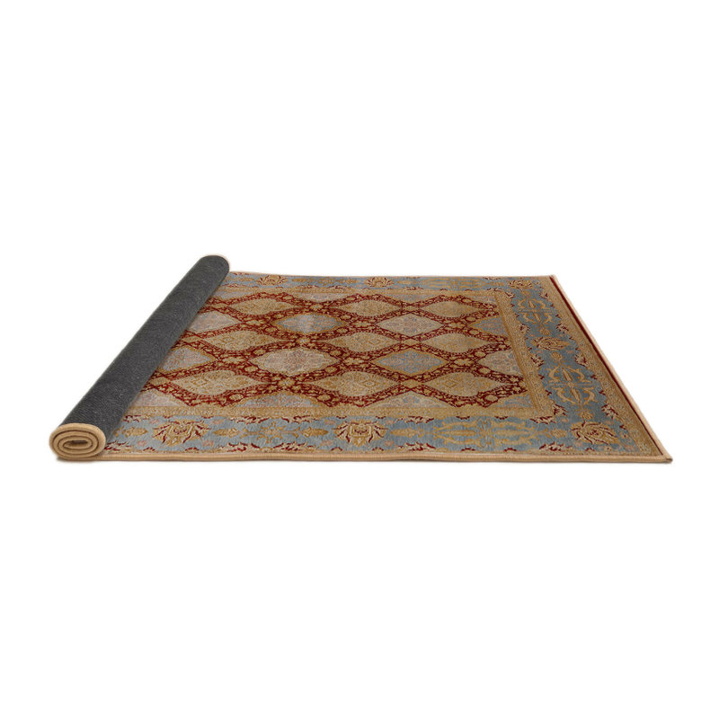 Tapis oriental beige / bleu / rouge Sighbiorn, Rond 7 pi