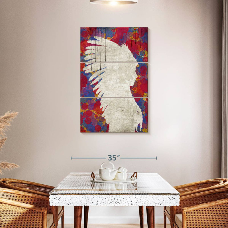 Lelar Abstract Indian, 45" H x 28" W