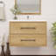 Meuble-lavabo mural 30 po avec lavabo en acrylique renforcé Victoria-97880844