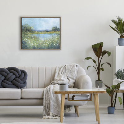 Cadre flottant impressionniste dans une prairie impressionnante, design par Carol Robinson