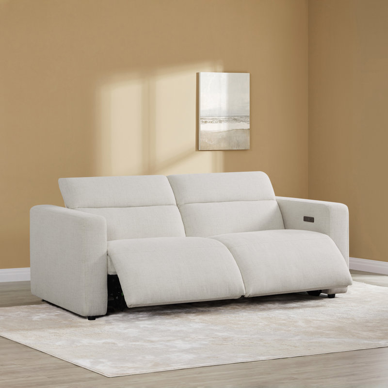 83'' Wide Wall-Hugger Upholstered Power Reclining Sofa