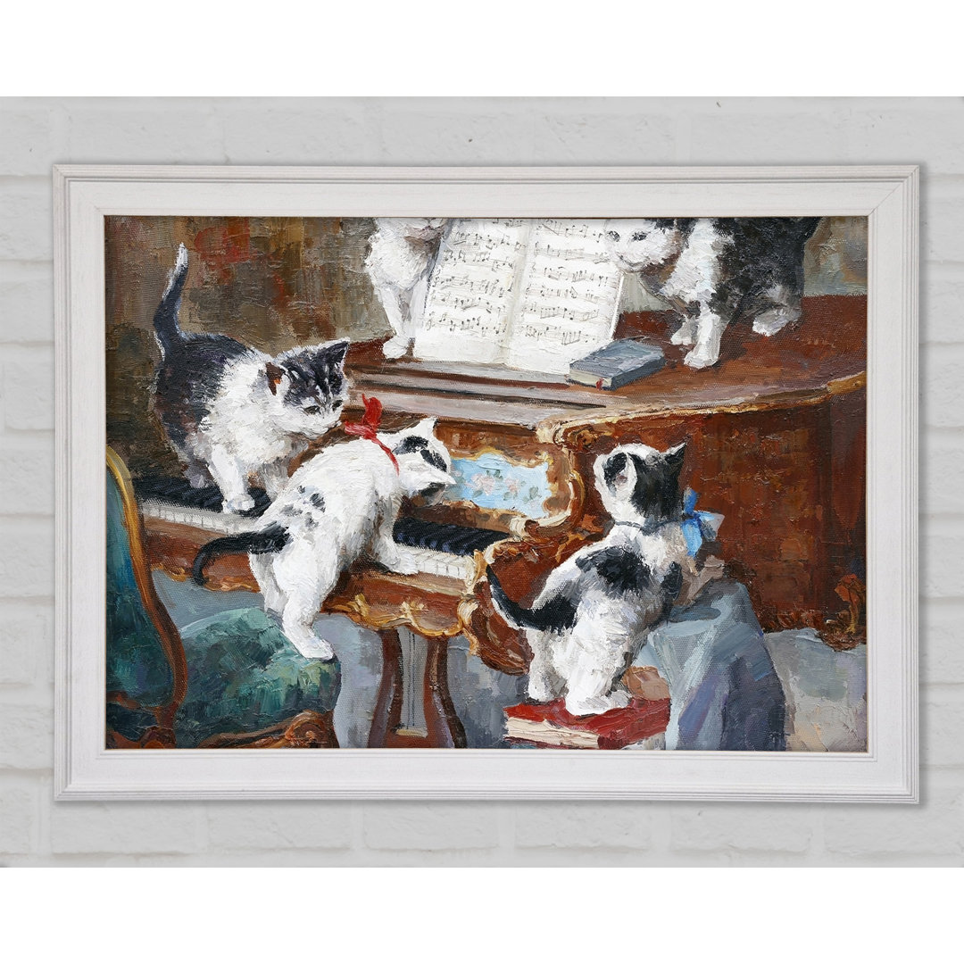 Gerahmter Kunstdruck The Cats Play Piano von