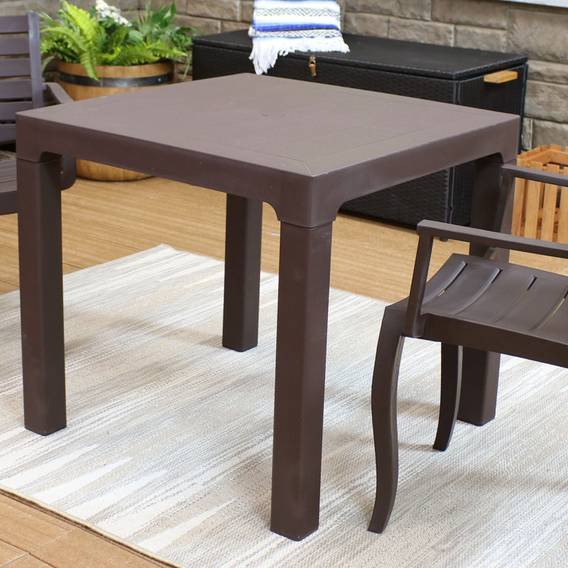 Dorthula 31.25" Polypropylene Square Dining Table