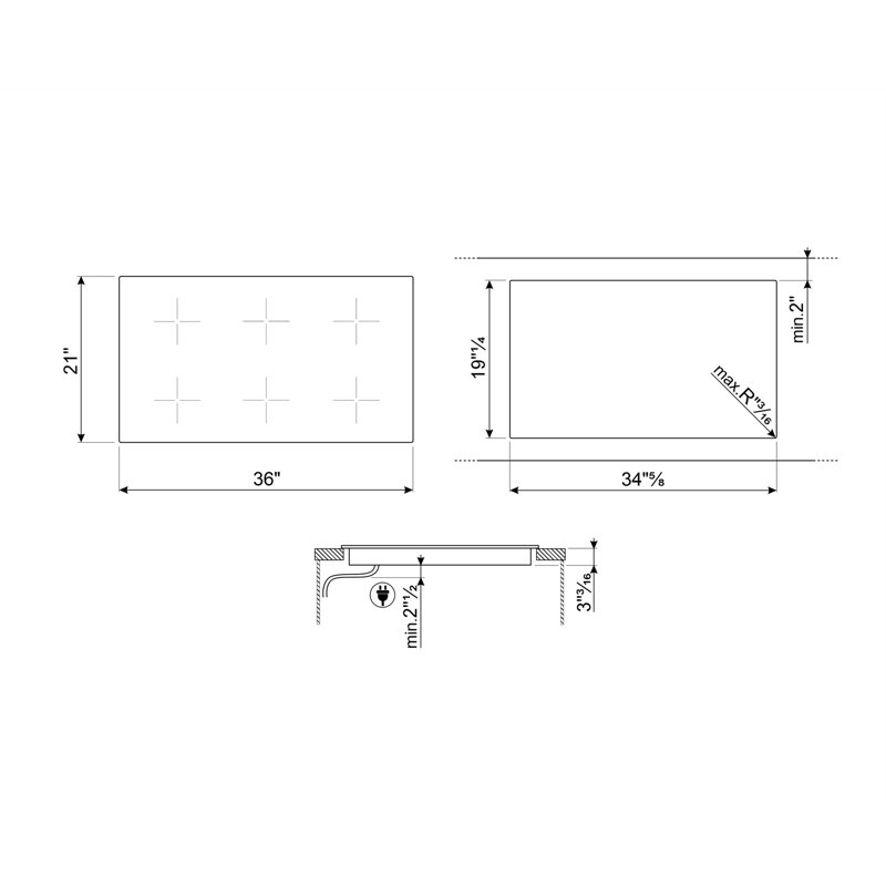 36" Induction Cooktop