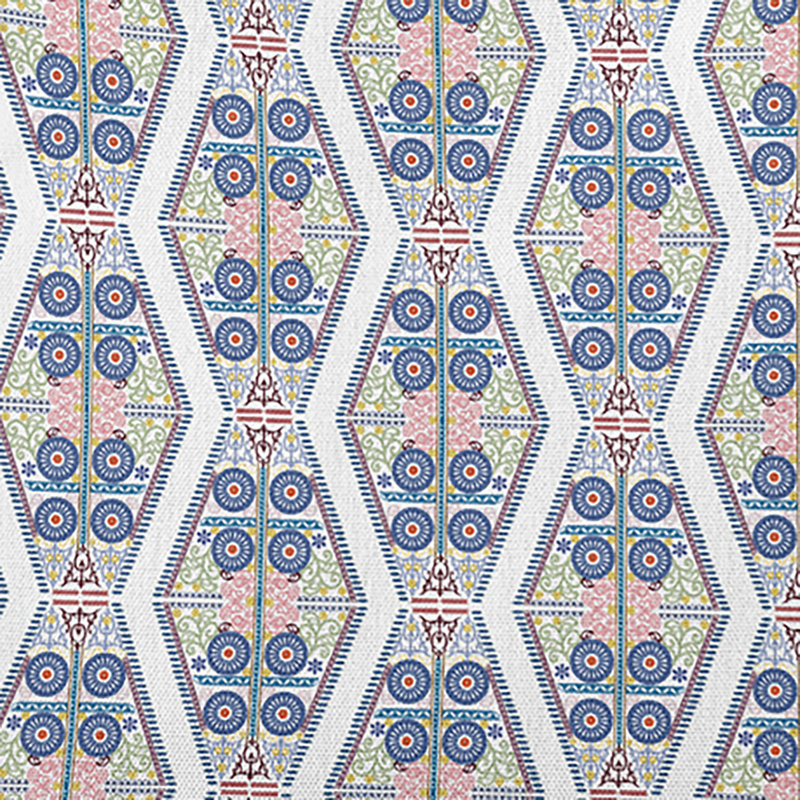 Coussin décoratif géométrique intérieur / extérieur en polyester, H 18 po x l 18 po, Carré