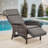 Serita Caeden Outdoor All-Weather PE Wicker Adjustable Reclining Lounge Chair With Cushions-2072068628