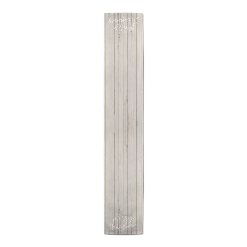 Elef Striped Christmas Table Runner, 72" x 16"