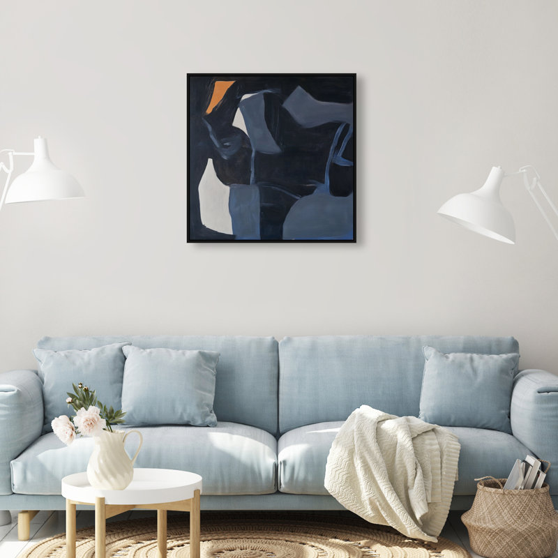 Obscured Voices II Canvas Abstract Print by Oliver Gal, Black Frame, 12 x 12, 25"H x 25"W, Black Frame