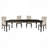 1Pc Dining Table Draw Leaf Birch Veneer Traditional Dining Furniture