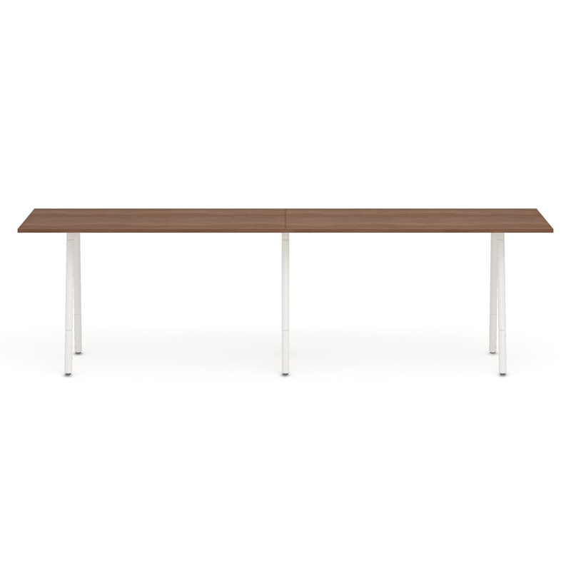 Table de conférence Series A, H 40 po x l 36 po x P 36 po, Blanc/noyer
